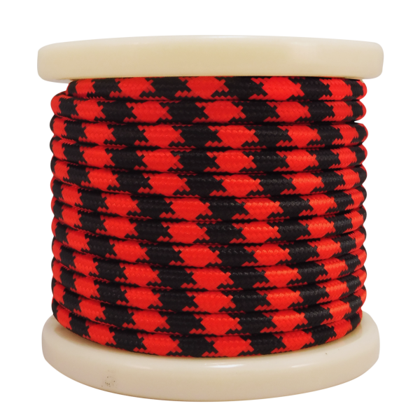 EL330036 | EL330036 | Textile Cable 2x0.75mm²- ρολλό 10mt - Κόκκινο Μαύρο